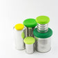 Tampas ajustáveis de silicone - Conjunto de 5 Fresh Greens